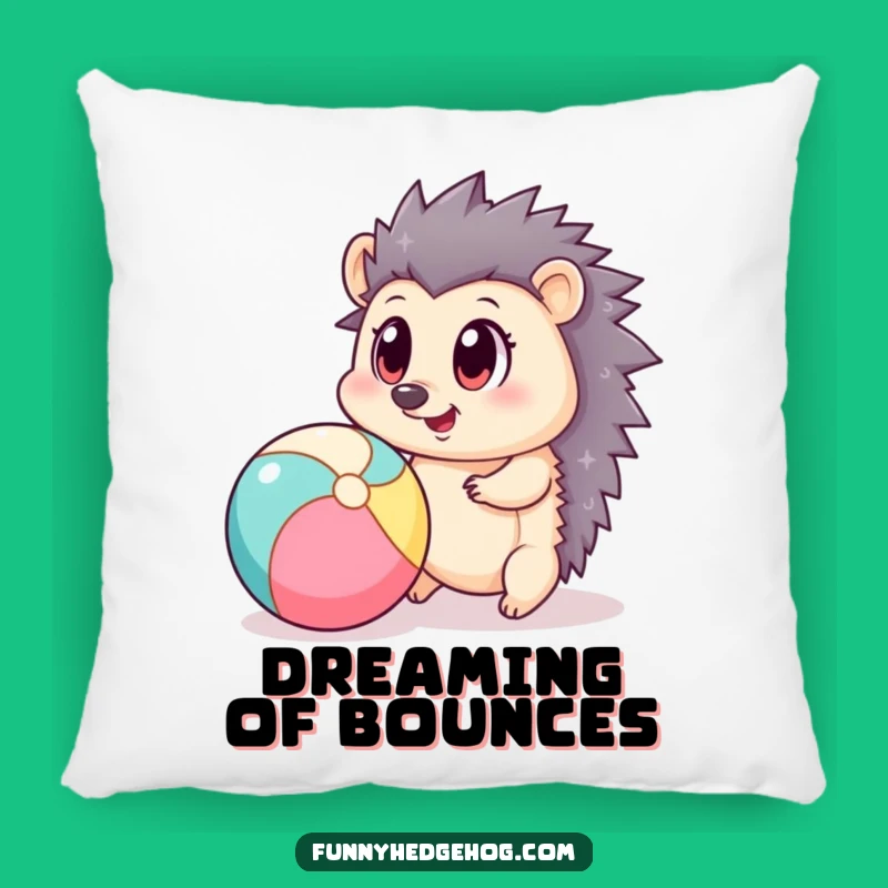 Funny Hedgehog Beach Ball Pillow - Soft Comfort with Playful Eyes