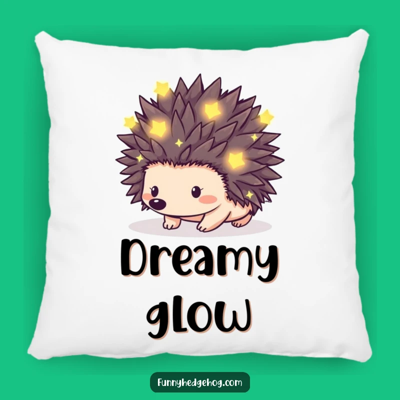 Funny Magical Hedgehog Pillow: Cozy Lumbar Support with Glowing Charm