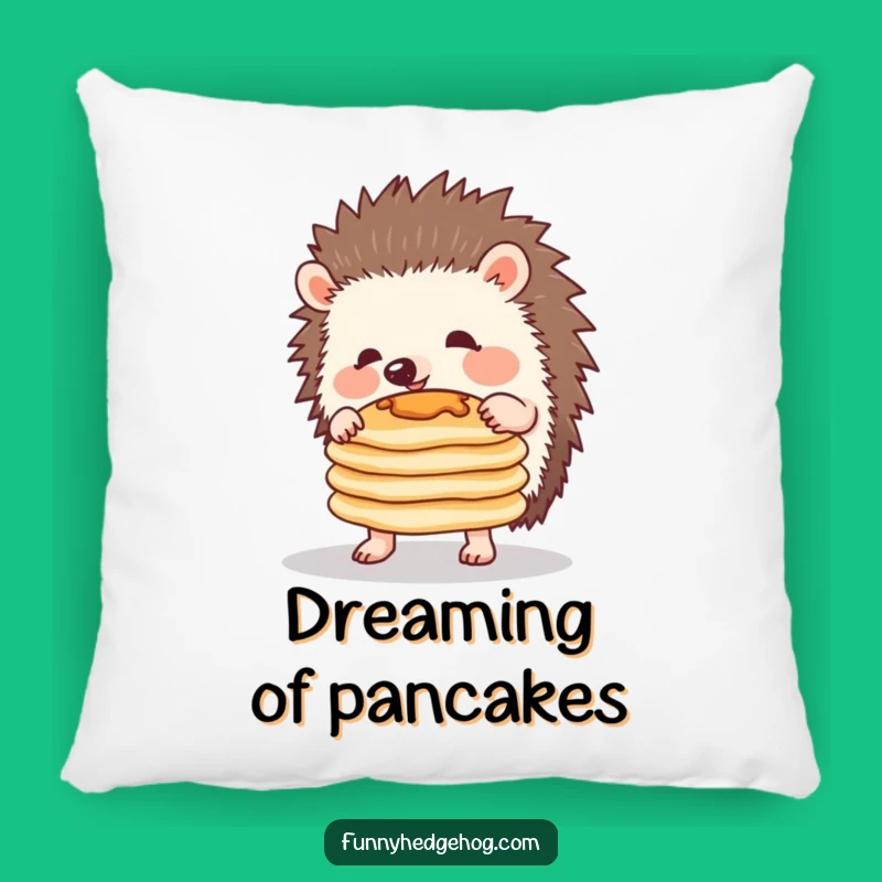 Funny Hedgehog Pancake Pillow - Soft Comfort with a Hilarious Twist