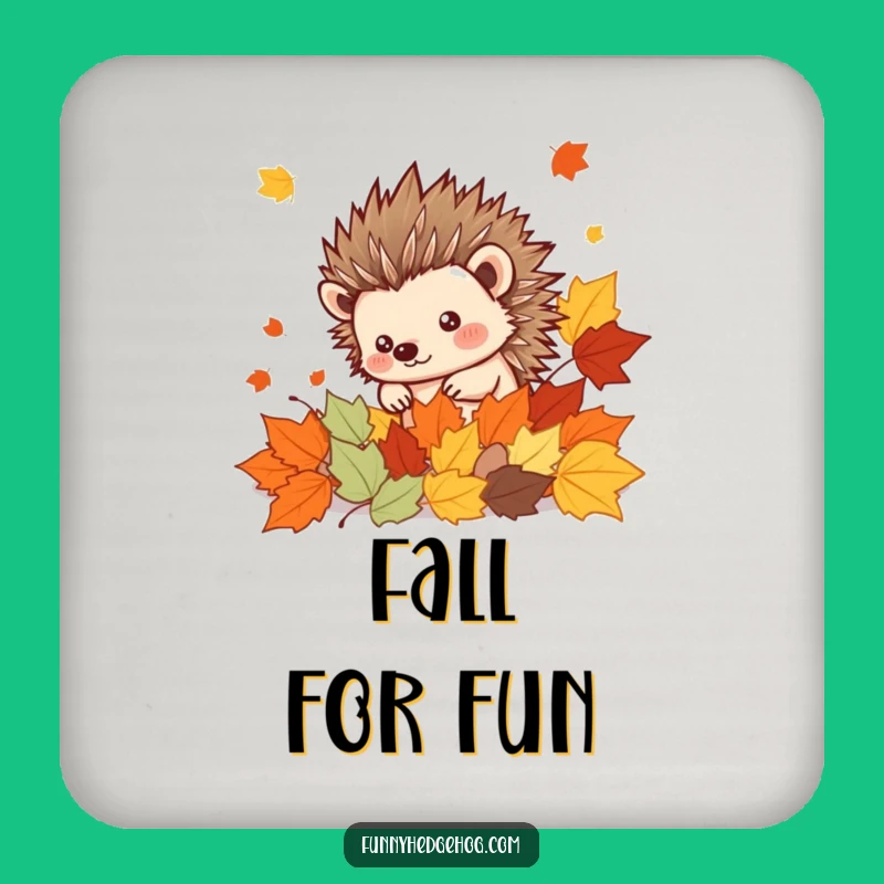 Funny Hedgehog Coaster: Cute Spiky Kawaii Leaf Protection, Stylish Funny Gift