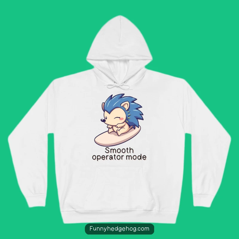 Funny Hedgehog Slide Hoodie - Cozy Thrills for Playful Souls