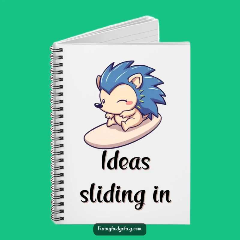 Funny Hedgehog Slide Notebook - Jot Down Your Thrilling Ideas