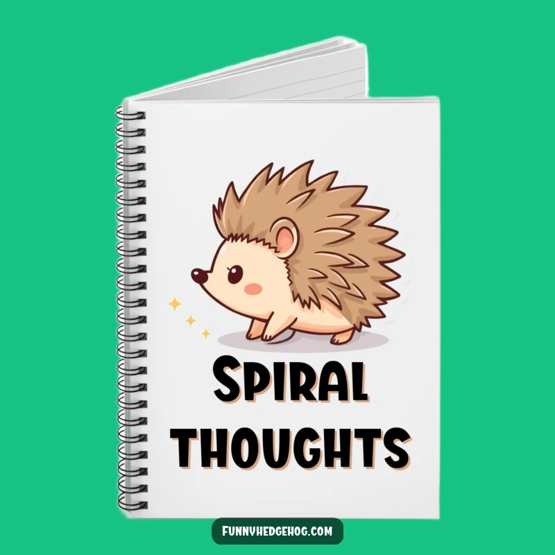 Funny Spinning Hedgehog Notebook: Capture Ideas with Dazzling Motion