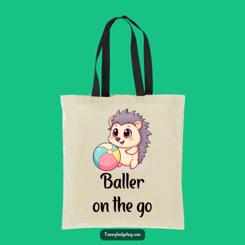 Funny Hedgehog Beach Ball Tote - Carry Your Playfulness Everywhere
