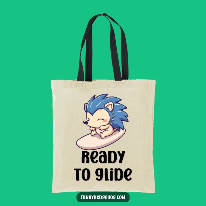 Funny Hedgehog Slide Tote Bag - Carry Your Adventures with Style